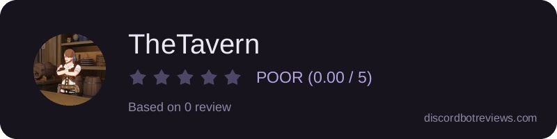 Rating widget preview for TheTavern