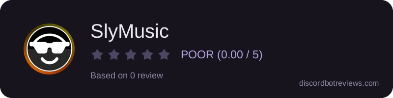 Rating widget preview for SlyMusic
