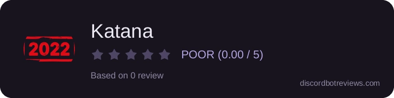 Rating widget preview for Katana