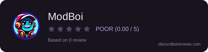 Rating widget preview for ModBoi