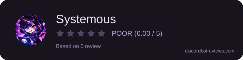 Rating widget preview for Systemous