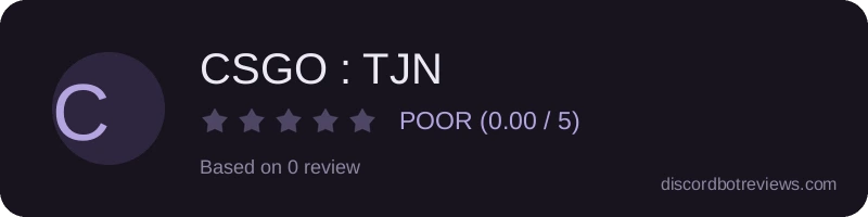 Rating widget preview for CSGO : TJN