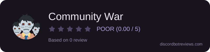 Rating widget preview for Community War