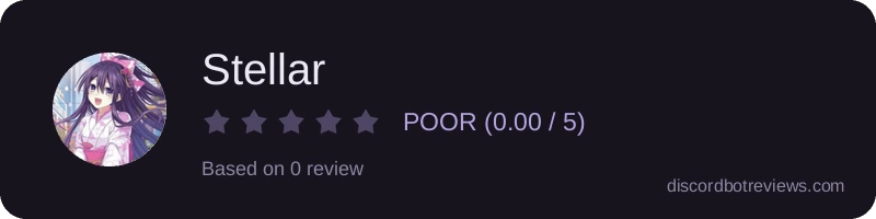 Rating widget preview for Stellar