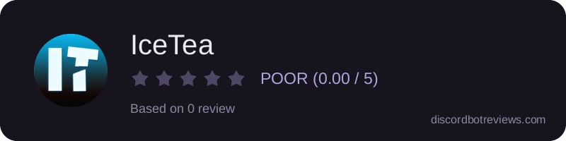 Rating widget preview for IceTea