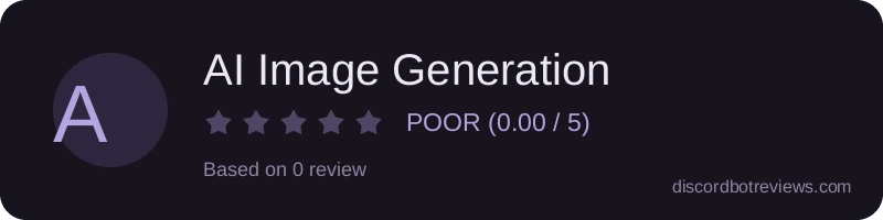 Rating widget preview for AI Image Generation