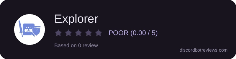 Rating widget preview for Explorer