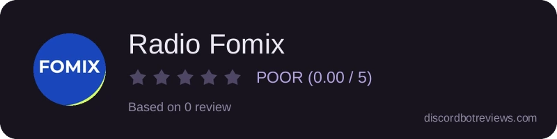 Rating banner for Radio Fomix