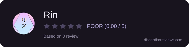 Rating widget preview for Rin