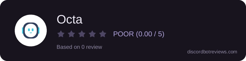 Rating widget preview for Octa