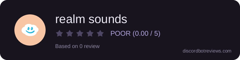 Rating widget preview for realm sounds