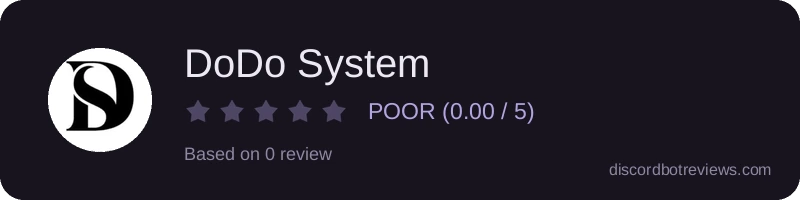 Rating widget preview for DoDo System
