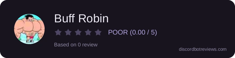 Rating widget preview for Buff Robin