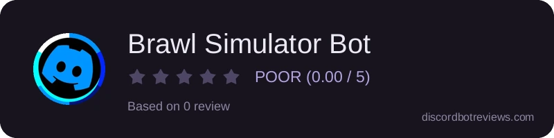 Rating widget preview for Brawl Simulator Bot