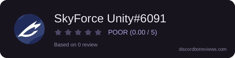 Rating widget preview for SkyForce Unity#6091
