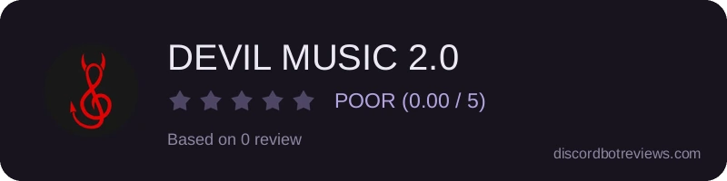 Rating widget preview for DEVIL MUSIC 2.0