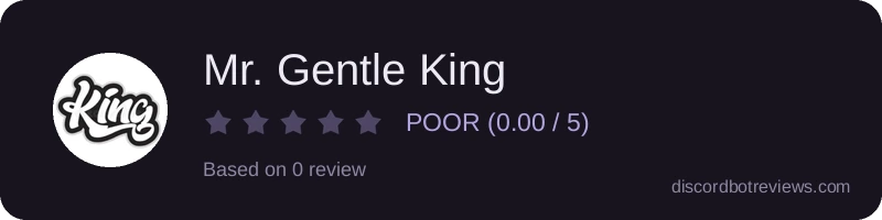 Rating widget preview for Mr. Gentle King
