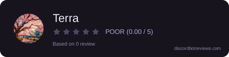 Rating widget preview for Terra