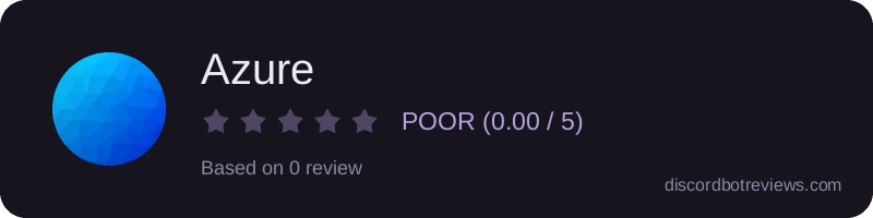 Rating banner for Azure