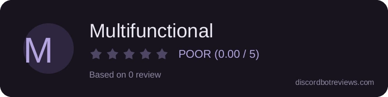 Rating widget preview for Multifunctional