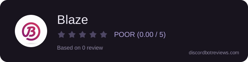 Rating widget preview for Blaze