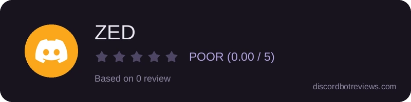 Rating banner for ZED
