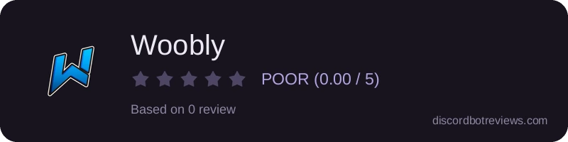 Rating widget preview for Woobly