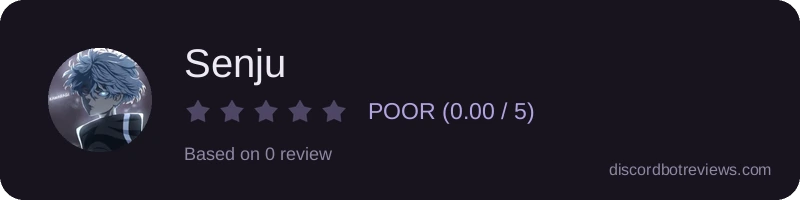 Rating widget preview for Senju