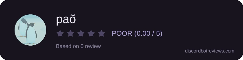 Rating widget preview for paõ