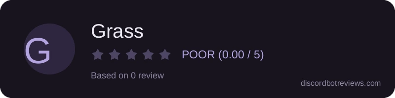 Rating widget preview for Grass