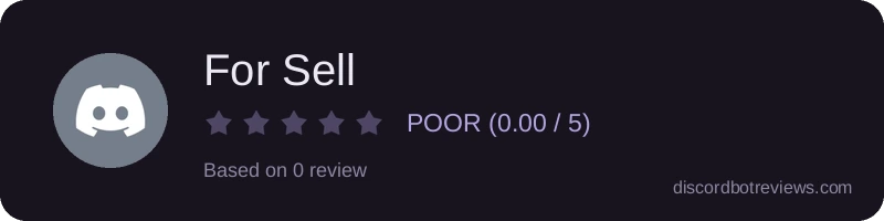 Rating widget preview for For Sell