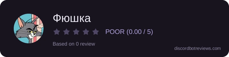 Rating widget preview for Фюшка