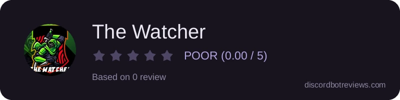 Rating widget preview for The Watcher