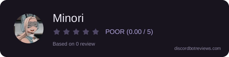 Rating widget preview for Minori