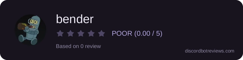 Rating banner for bender