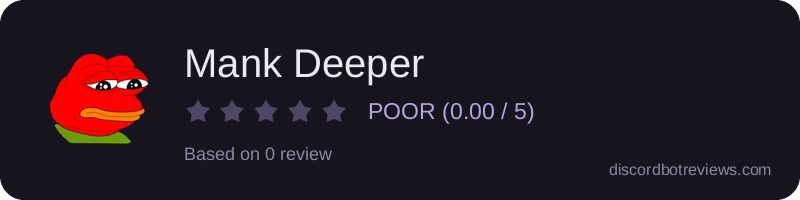 Rating widget preview for Mank Deeper