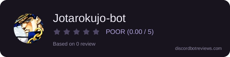 Rating banner for Jotarokujo-bot