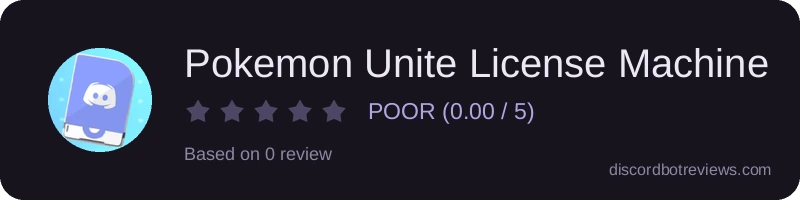 Rating banner for Pokemon Unite License Machine