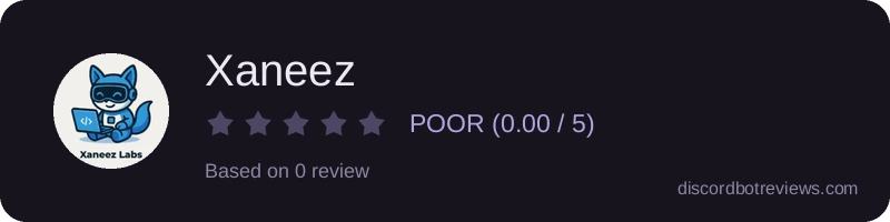Rating widget preview for Xaneez