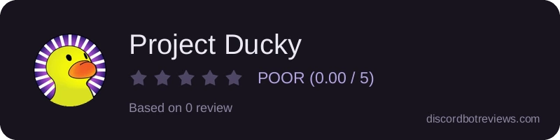 Rating widget preview for Project Ducky