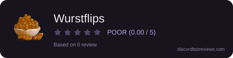 Rating widget preview for Wurstflips