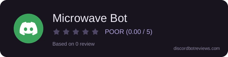 Rating widget preview for Microwave Bot