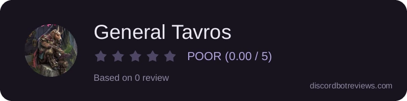 Rating widget preview for General Tavros