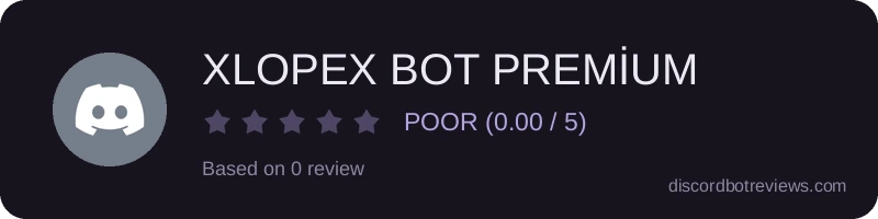 Rating widget preview for XLOPEX BOT PREMİUM