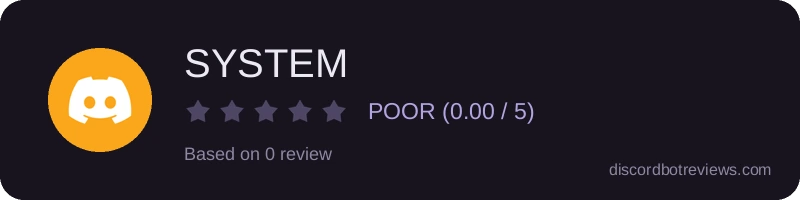 Rating widget preview for SYSTEM 