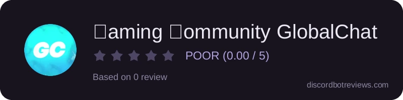 Rating widget preview for 🅶aming 🅲ommunity GlobalChat