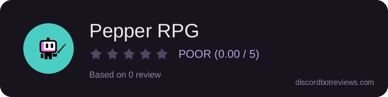 Rating banner for Pepper RPG