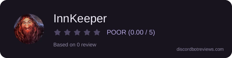 Rating widget preview for InnKeeper