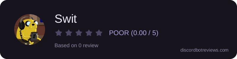 Rating widget preview for Swit