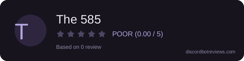 Rating widget preview for The 585